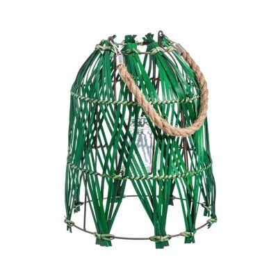 BOUGEOIR EN BOIS VERT AUTOMNE CL152094