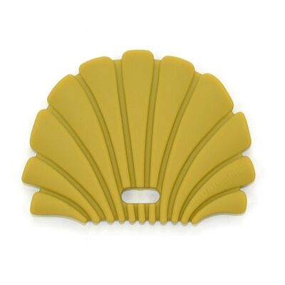 Seashell silicone teether - Ocher