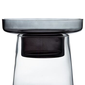 BOUGEOIR EN VERRE GRIS DÉCORATION AUTOMNE CL602917 5