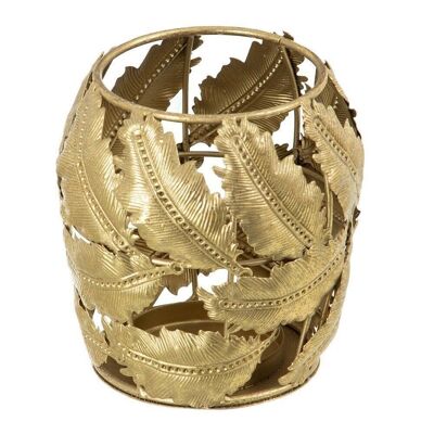 METAL GOLD CANDLE HOLDER AUTUMN DECORATION CL603016