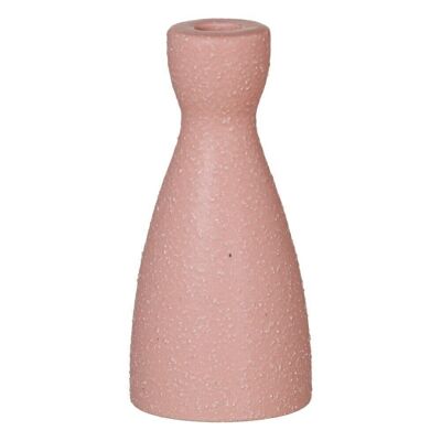 PALE PINK CERAMIC CANDLE HOLDER AUTUMN DECORATION CL604686