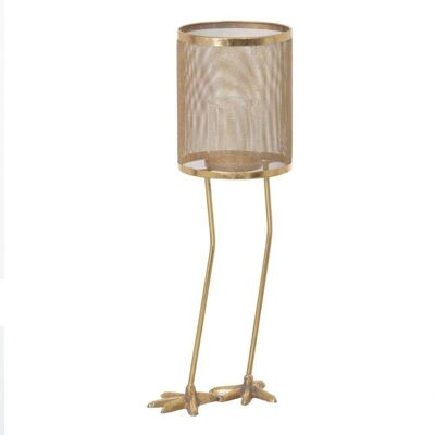 CANDLE HOLDER LEGS GOLD METAL AUTUMN DECORATION CL605325
