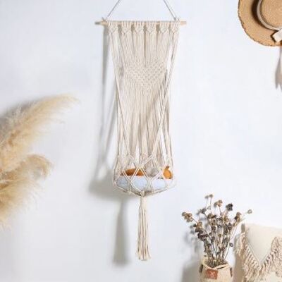 Handmade macrame cat hanging bed