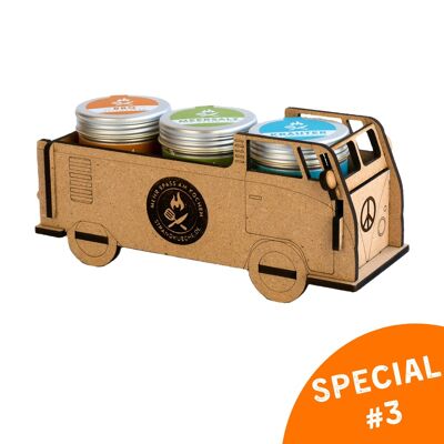 PEACE Bulli SET DE 3 - BBQ hierbas