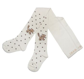 Collants pour enfants >> Funny Cats << sable 1