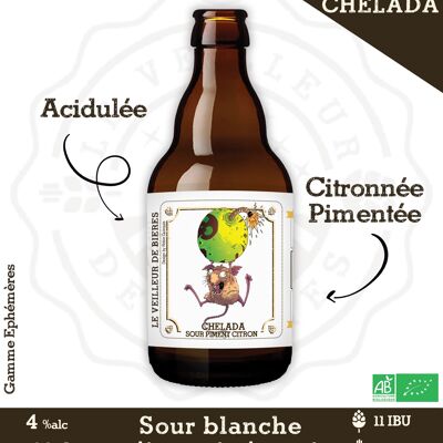 Le Veilleur di birre biologiche - Chelada - Blanche Sour Chilli Lemon 4% 33cl