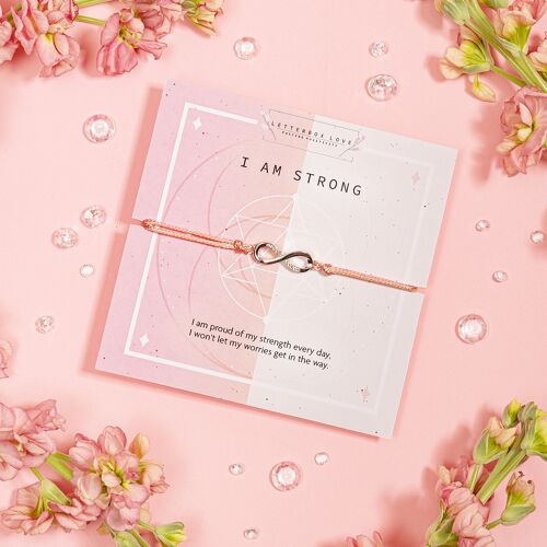 I am Strong Affirmation Bracelet