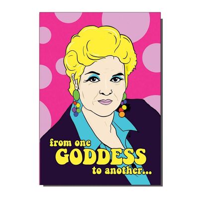 From One Goddess To Another Pat Butcher Inspired Greetings / Birthday Card