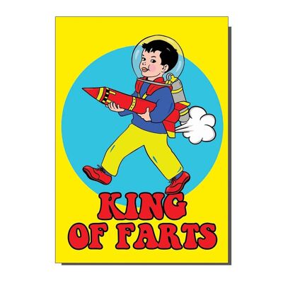 King Of Farts Funny Greetings / Cumpleaños / Tarjeta