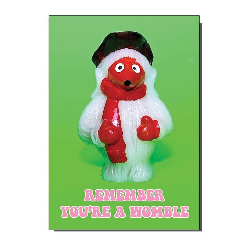 Remember You're A Womble Biglietto d'auguri ispirato ai giocattoli degli anni '70