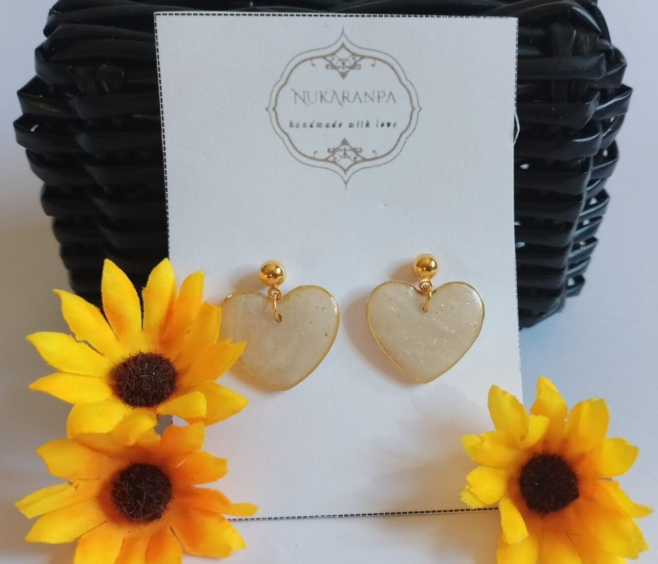 Orecchini fatti a mano, anallergici e leggeri, collezione quarzo