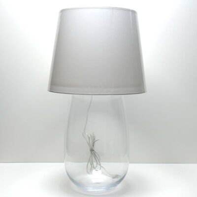 Lampe terrarium nue vase allongé XXL