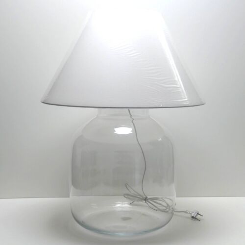 Lampe terrarium nue vase bonbonne XXL