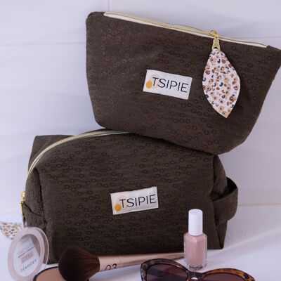 Khaki Makeup Bag