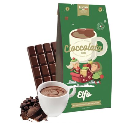 CHOCOLATE CALIENTE DE NARANJA ELFO CON MINI BROWNIES