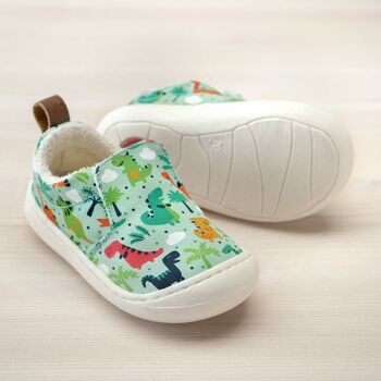 Chaussures enfant POLOLO | Basket en coton (biologique) | Chico Seaqual Dino (Végétalien) 2