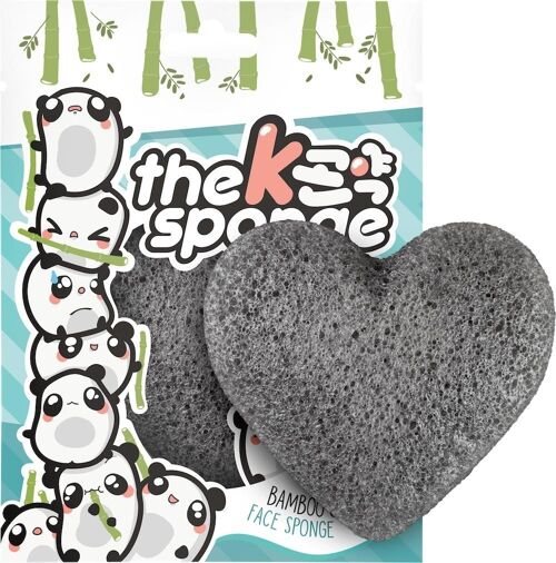 The K-Sponge Bamboo Charcoal Heart