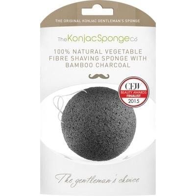 Éponge À Raser Konjac Gentleman Au Charbon De Bambou