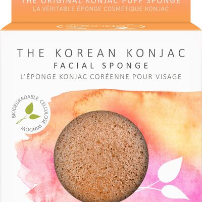 Esponja de soplo facial Konjac Premium con manzanilla