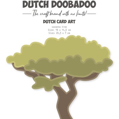 Árbol de la sabana del arte de la tarjeta DDBD