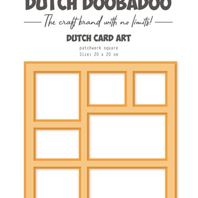 DDBD Card Art patchwork quadrato A4