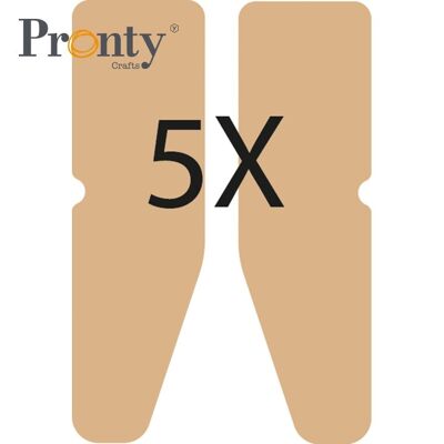Pronty Crafts MDF Knijpertjes set 5 piezas