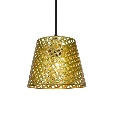 Lámpara colgante en metal dorado Tanis Modelo Pequeño