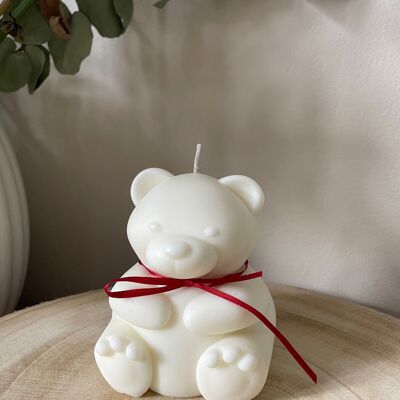 Teddy - unscented decorative candle