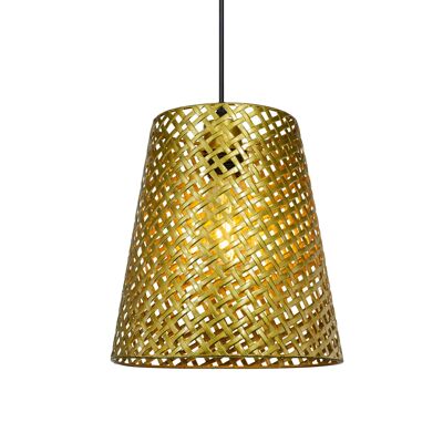 Lámpara colgante en metal dorado Tanis Modelo Mediano