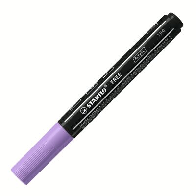 STABILO FREE acrylic T300 medium tip marker - light lilac