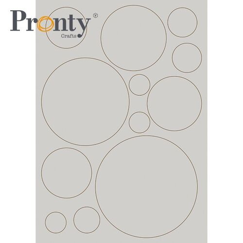 Pronty Crafts Grey Chipboard Circles A4