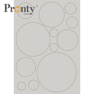Pronty Crafts Gris Aggloméré Cercles A4