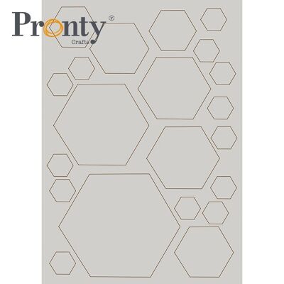 Pronty Crafts Gris Aggloméré Hexagone A4