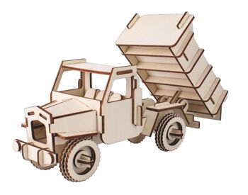 Kit de construction camion benne en bois 1