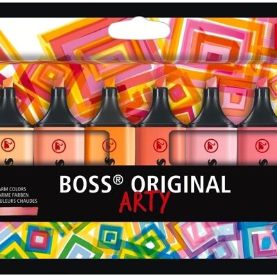 Surligneurs - Etui carton x 10 STABILO BOSS ORIGINAL ARTY - couleurs chaudes