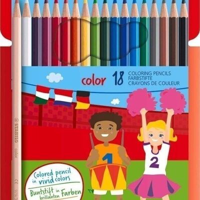 Colored pencils - Cardboard case x 18 STABILO color