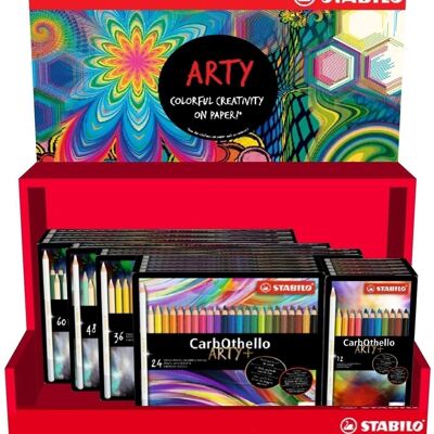 Cayones pastel - STABILO Carb-Othello ARTY+ cesta caja metálica