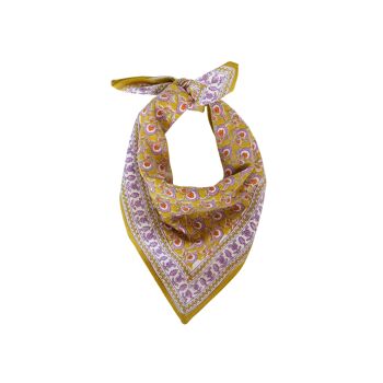 Foulard imprimé “fleurs indiennes” Victorian Absynthe Enfant 1