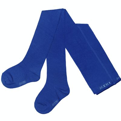 Collants en coton pour enfants >>Bleu Royal<< Uni coton doux