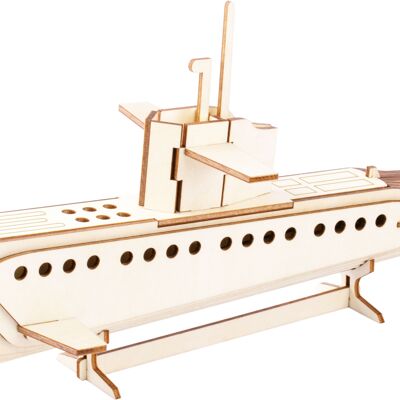 Construction kit Submarine wood