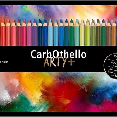 Cayones pastel - Caja metálica x 36 STABILO CarbOthello ARTY+