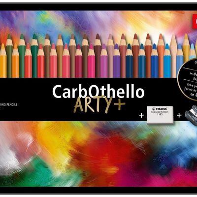 Lápices pastel - Caja metálica x 48 lápices de colores STABILO CarbOthello ARTY+