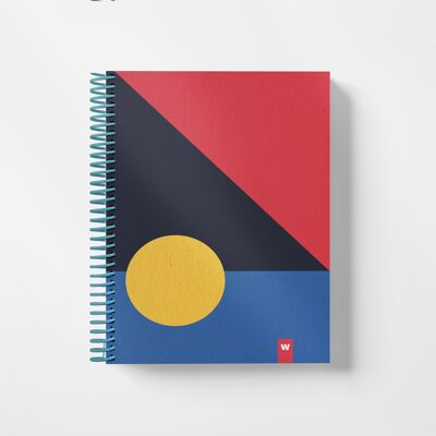 Cuadernos espirales coloridos del bolsillo A6 | Aro