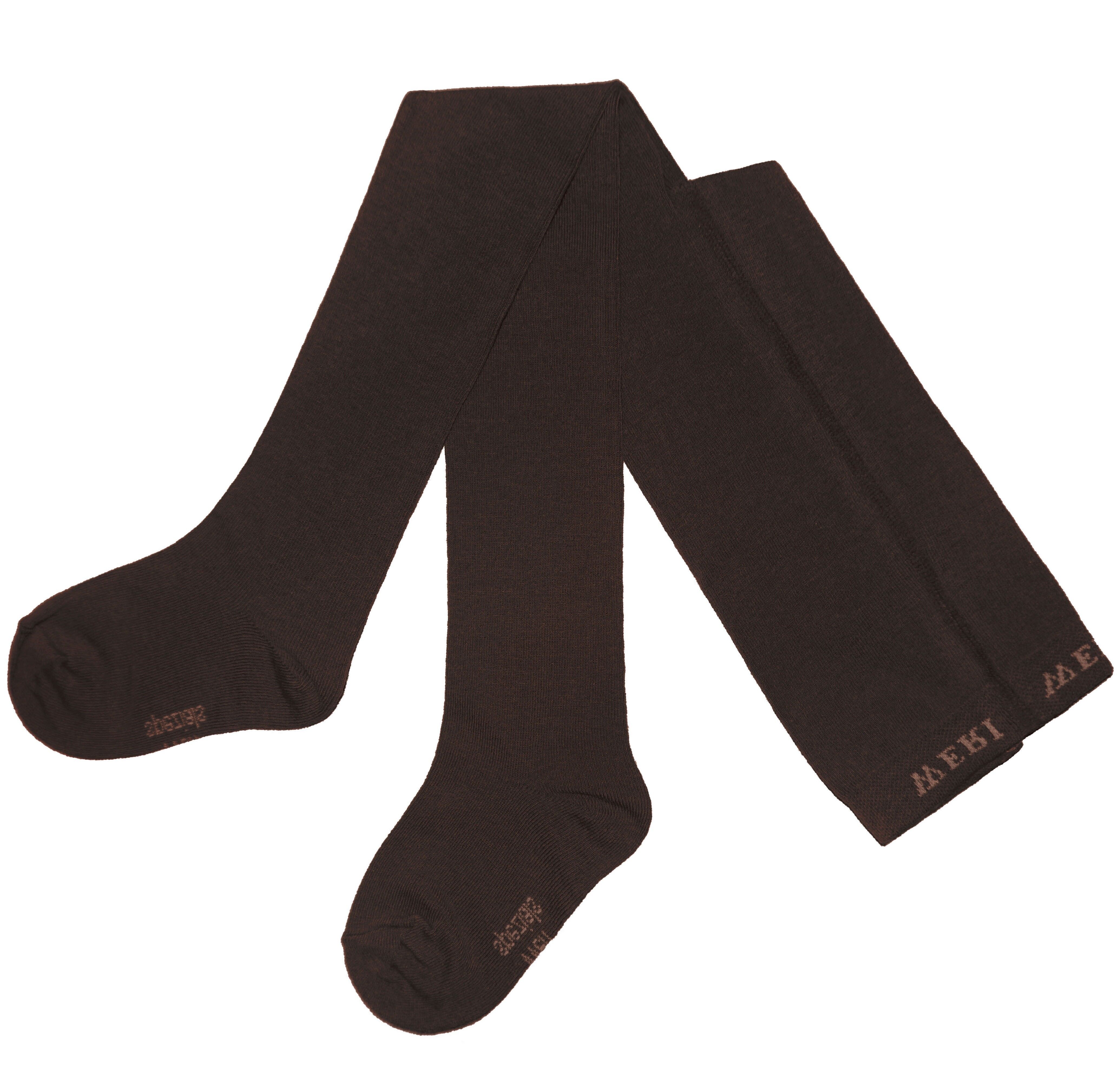 Cotton Tights for Children &gt;&gt;Chocolate&lt;&lt; Plain Color UNI soft cotton