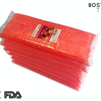 BOSTON TECH BE106-P CERA DI PARAFFINA PURA 3 KG. 6 BLOCCHI DA 450G CIASCUNO. IDEALE PER QUALSIASI BAGNO DI PARAFFINA. USO TERAPEUTICO ED ESTETICO. 5 AROMI DIVERSI DISPONIBILI. (PESCA), 3000 MILLILITRO