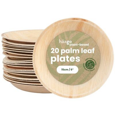 20 Palm Leaf Plates