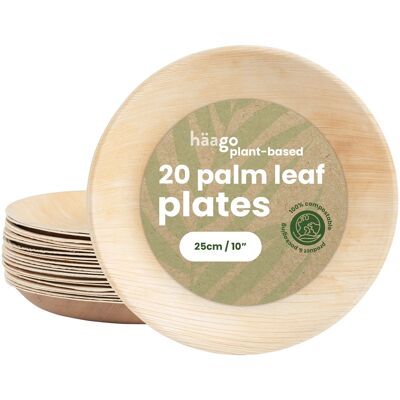 20 Palm Leaf Plates
