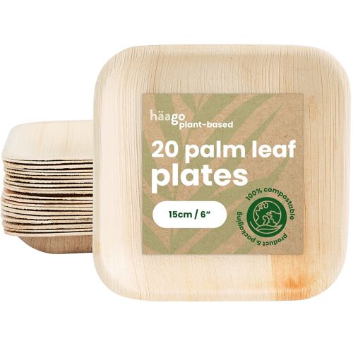 20 Palm Leaf Plates