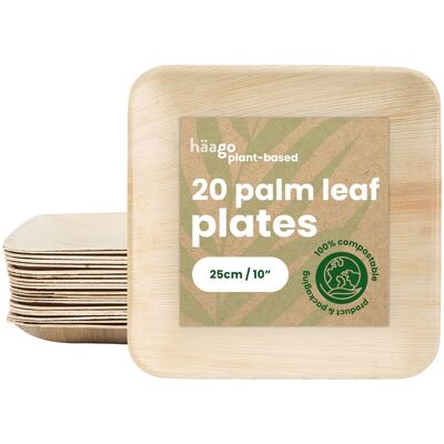 20 Palm Leaf Plates