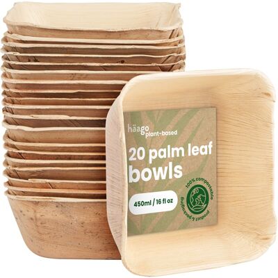 20 Palm Leaf Bowls